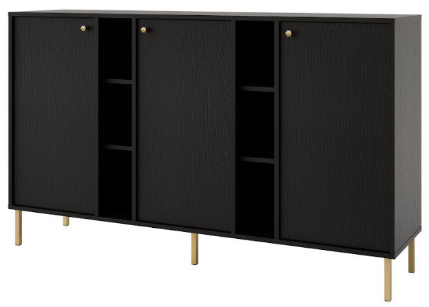 Μπουφές Siera 3F Shelf-Μαύρο