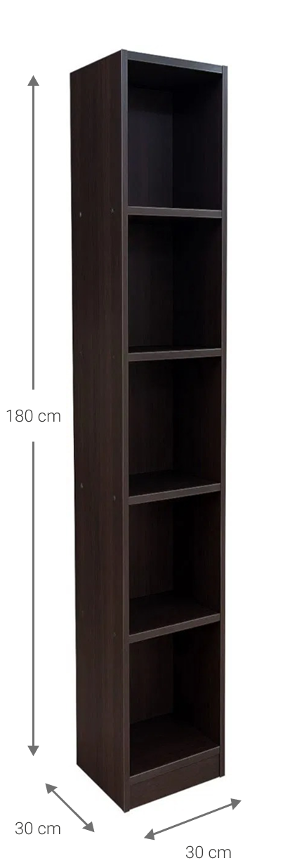Βιβλιοθήκη Eliot 5s slim-Wenge