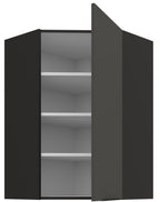 Κρεμαστό ντουλάπι γωνιακό Arianna 60x60 GN 90 1F-Γκρι