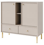 Μπουφές Siera 2F 2S Shelf-Μπεζ
