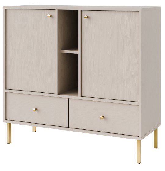 Μπουφές Siera 2F 2S Shelf-Μπεζ