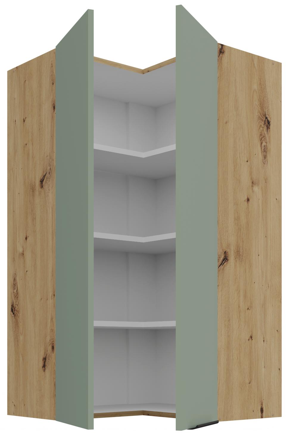 Κρεμαστό ντουλάπι γωνιακό Arianna 60x60 GN 108 2F-Φυστικί