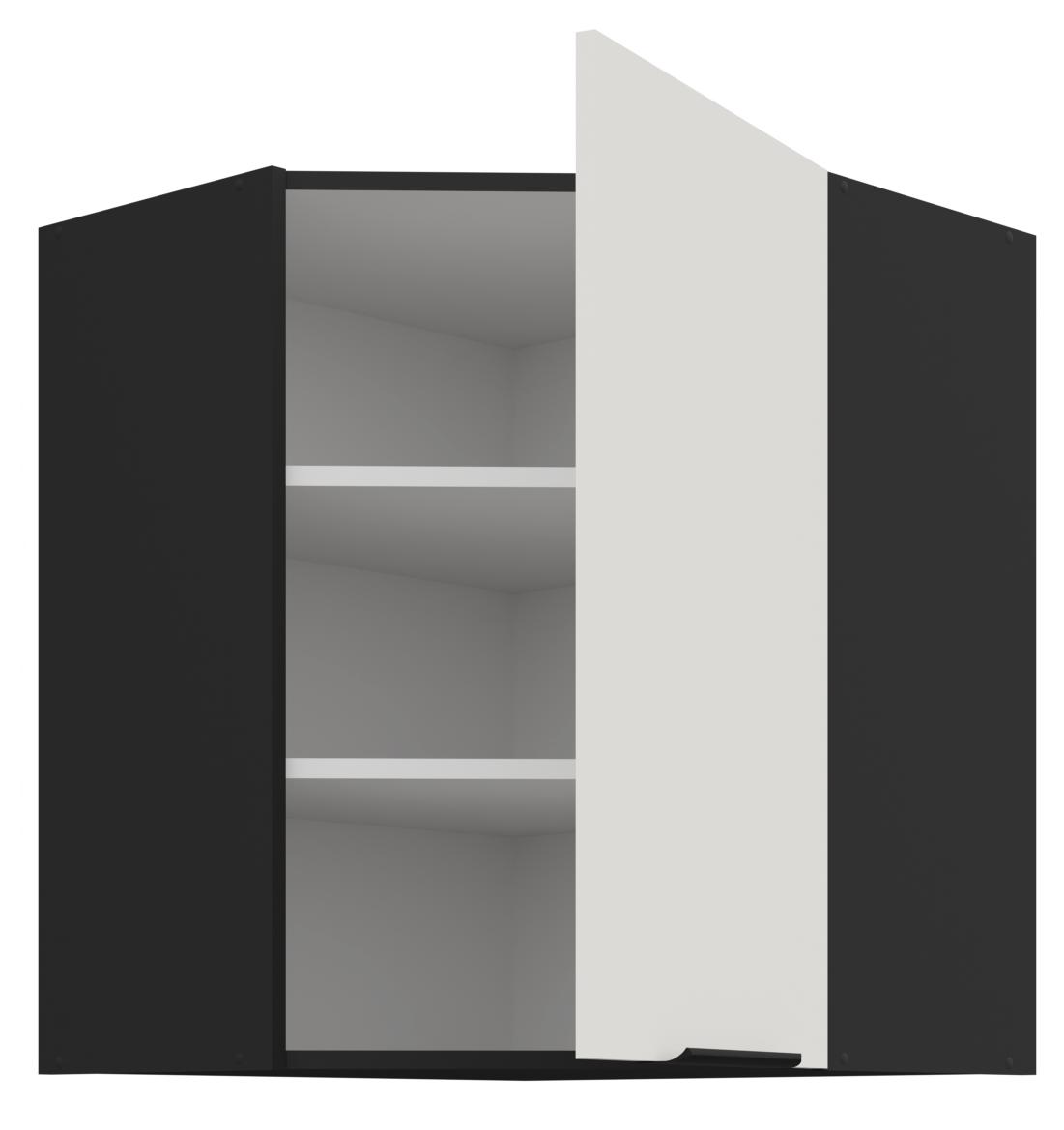 Κρεμαστό ντουλάπι γωνιακό Arianna 60x60 GN 72 1F-Λευκό