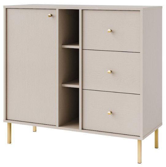 Μπουφές Siera 1F 3S Shelf-Μπεζ