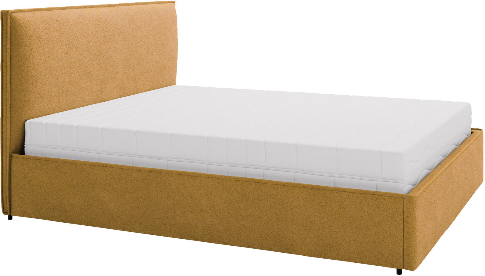 Επενδυμένο Κρεβάτι Bianco Grant-Μουσταρδί-160 x 200