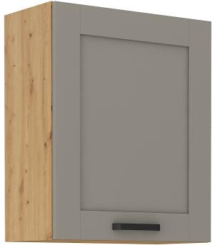 Κρεμαστό ντουλάπι Nelor 60 G 72 1F-Γκρι σπέσιαλ - Φυσικό