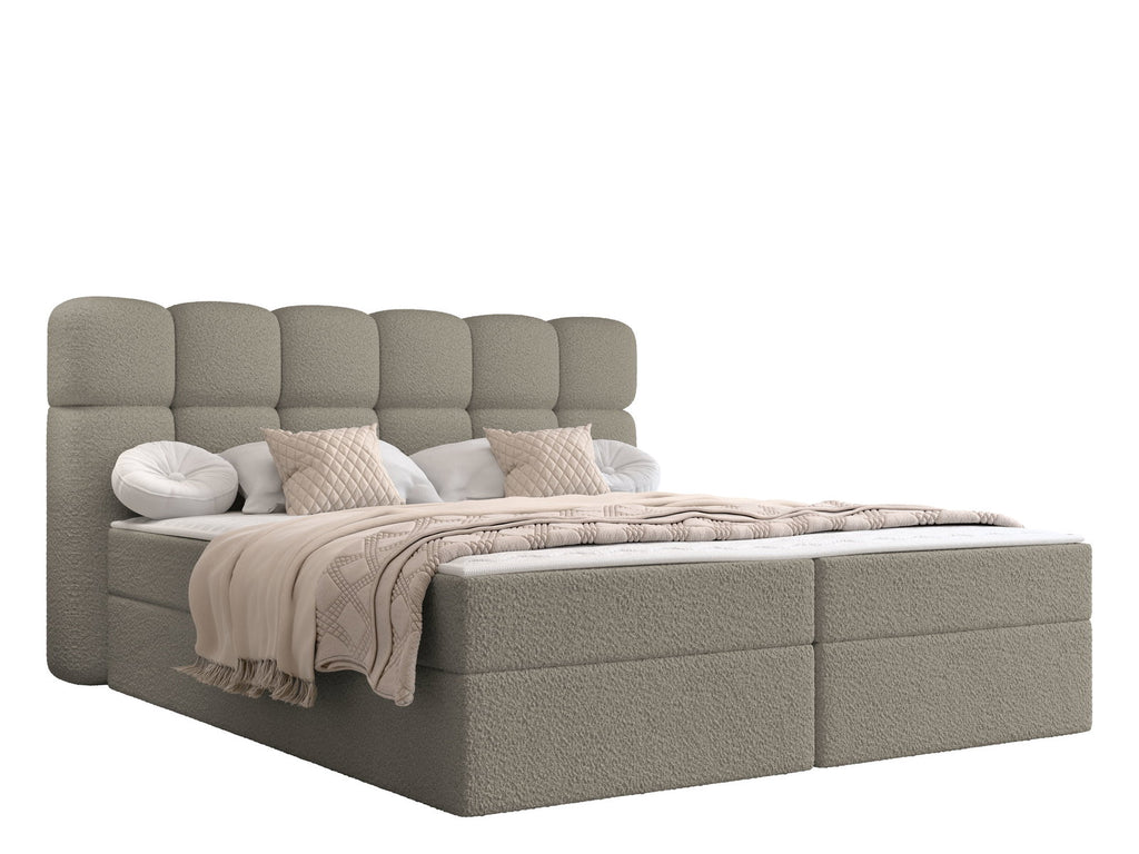 Επενδυμένο Κρεβάτι Softi II-Μόκα-160 x 200